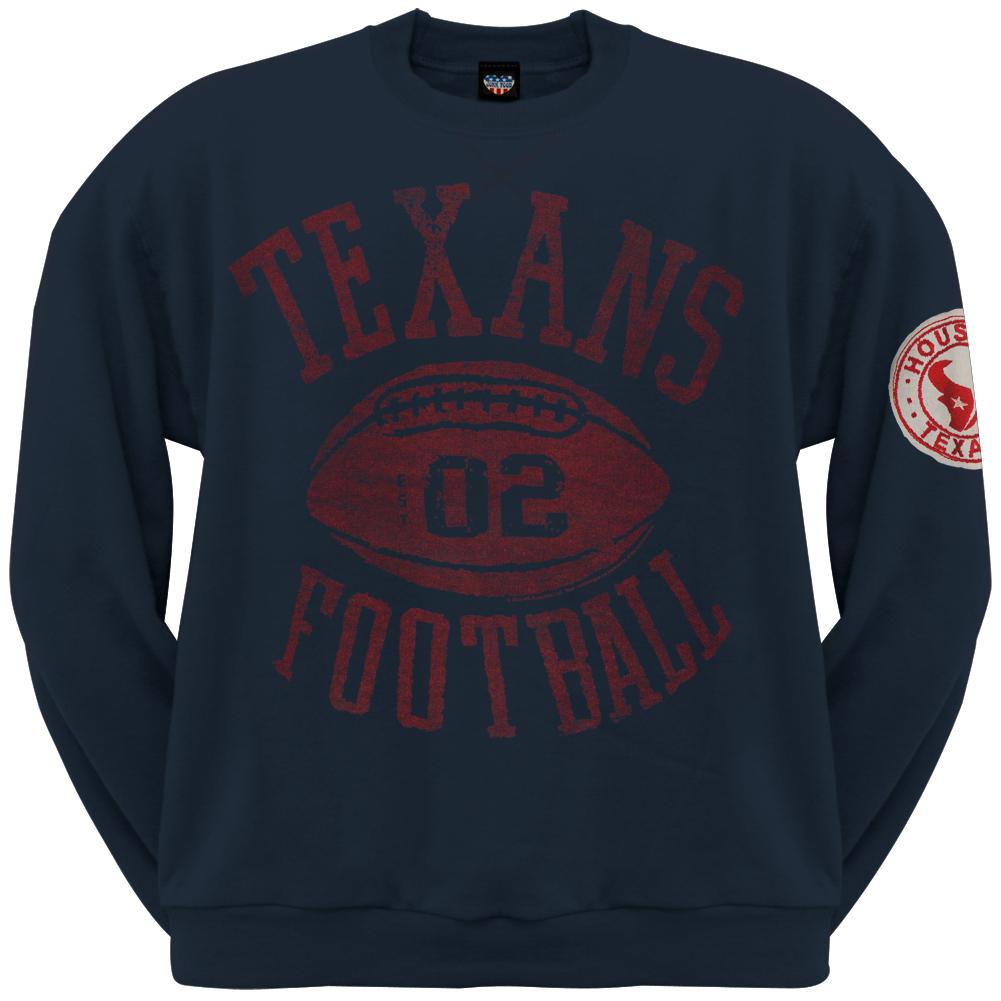 Houston Texans - Fieldgoal Crewneck Sweatshirt Men's Sweatshirts Houston Texans 2XL Blue 