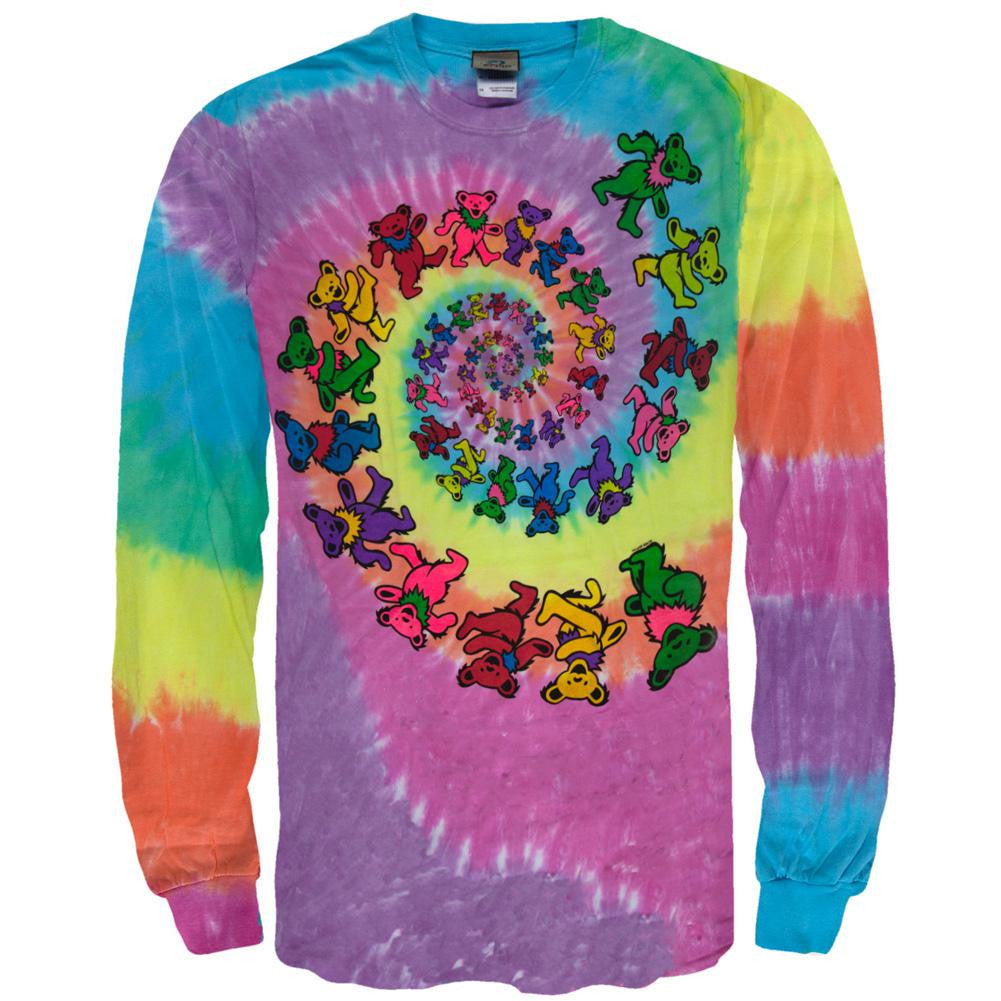 Grateful Dead - Spiral Bears Long Sleeve T-Shirt Men's Long Sleeves Grateful Dead LG Multi 