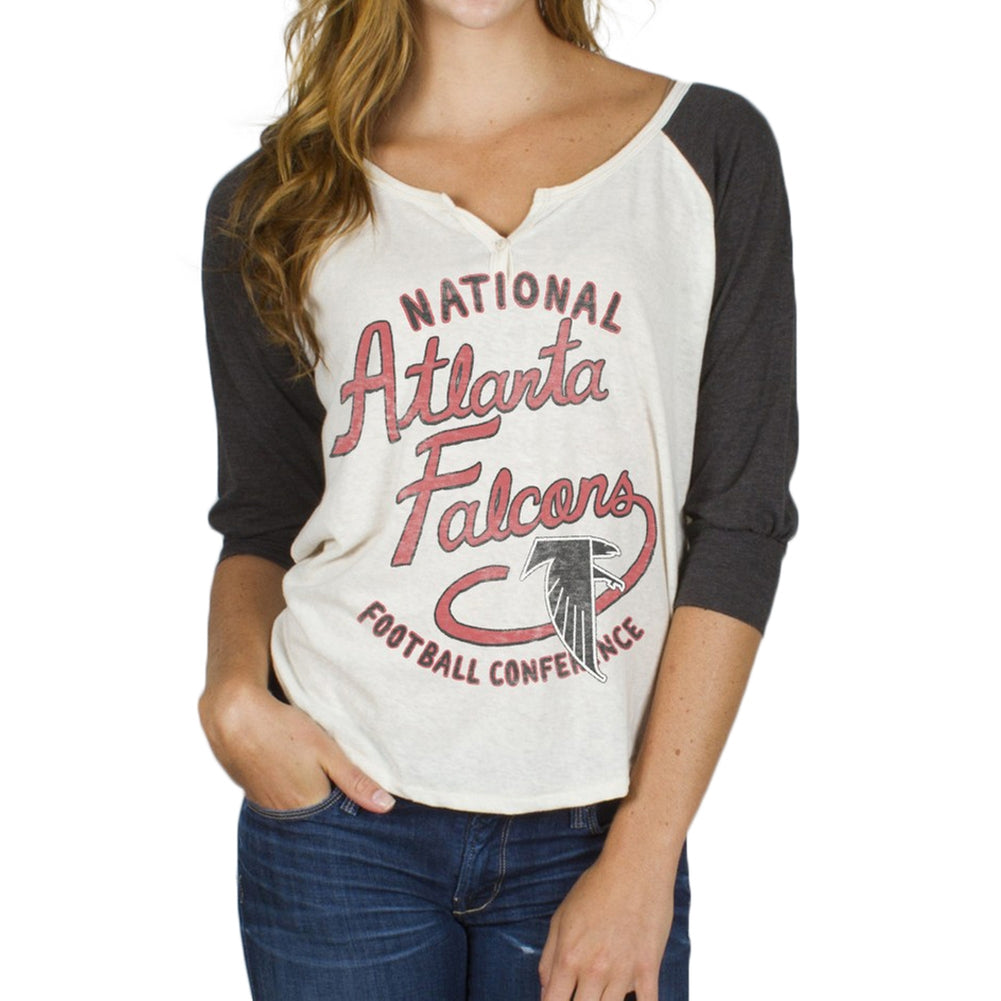 Atlanta Falcons - Rookie Juniors Raglan Juniors Raglans Atlanta Falcons LG Off-White 