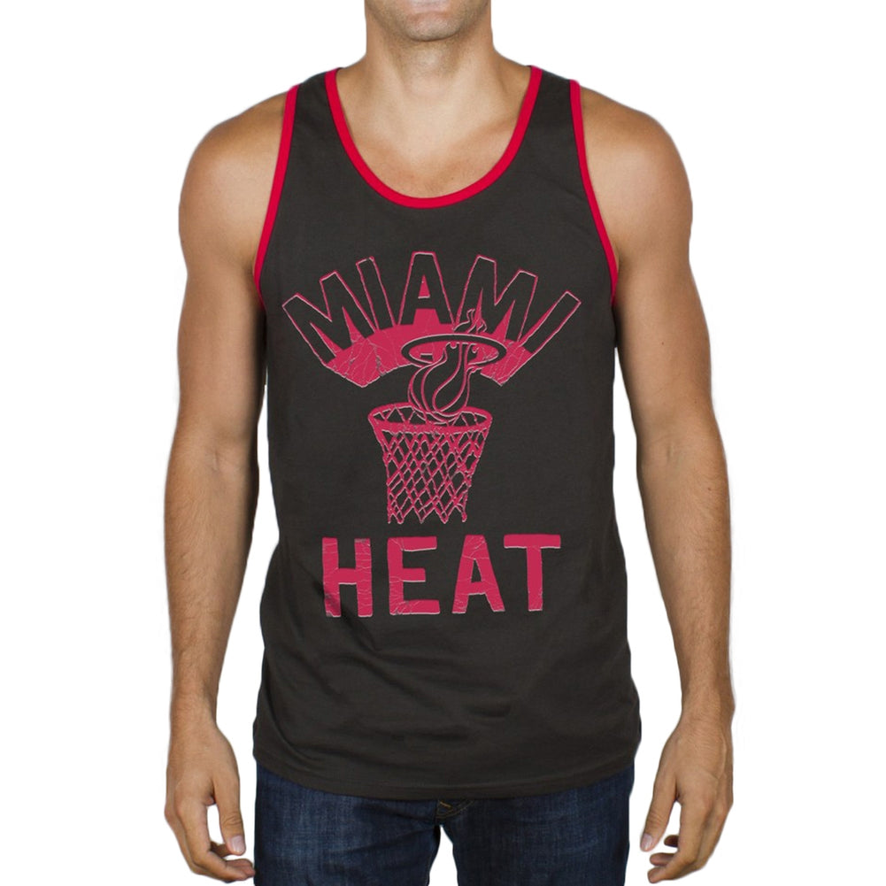 Miami Heat - Tip-Off Tank Top Men's Tank Tops Miami Heat 2XL Black 