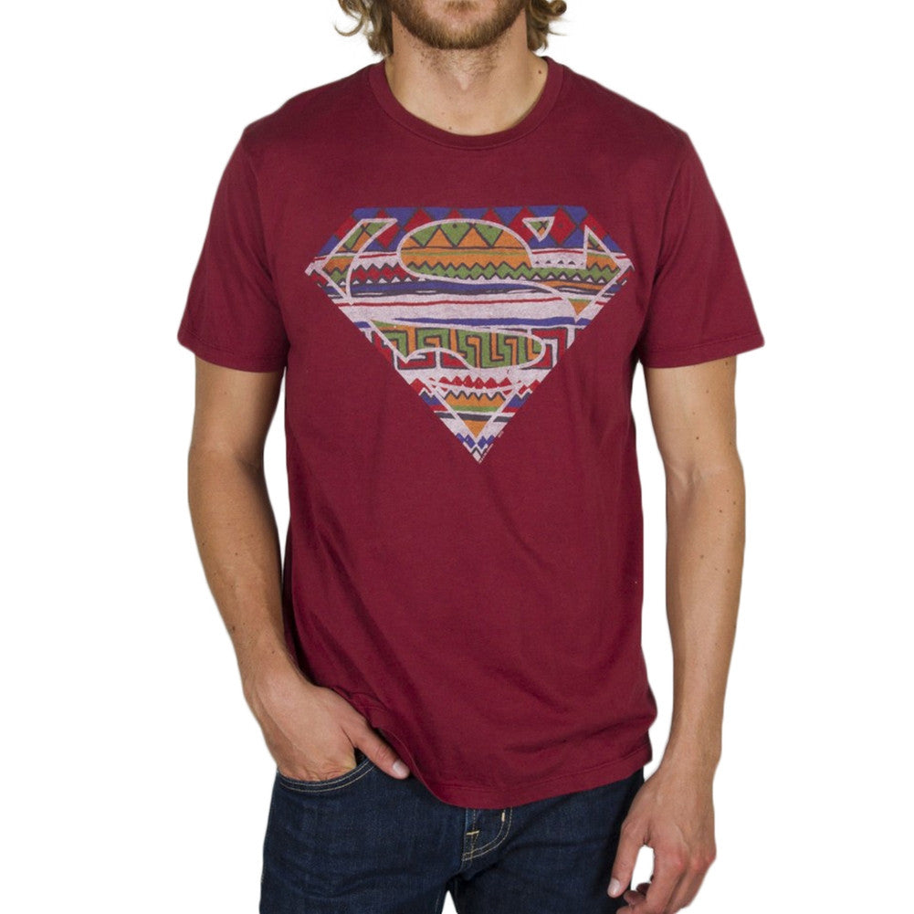 Superman - Southwestern Logo Soft T-Shirt Men's T-Shirts Superman   