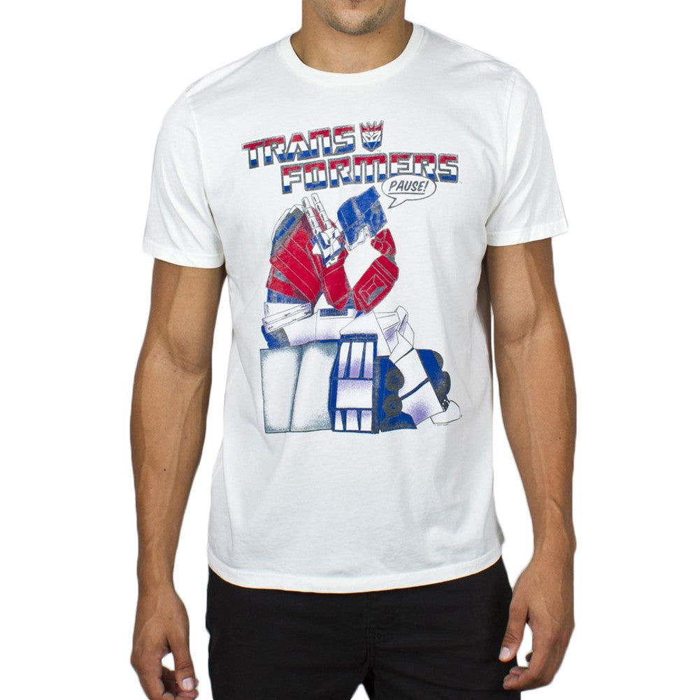 Transformers - Pause Soft T-Shirt Men's T-Shirts Transformers   