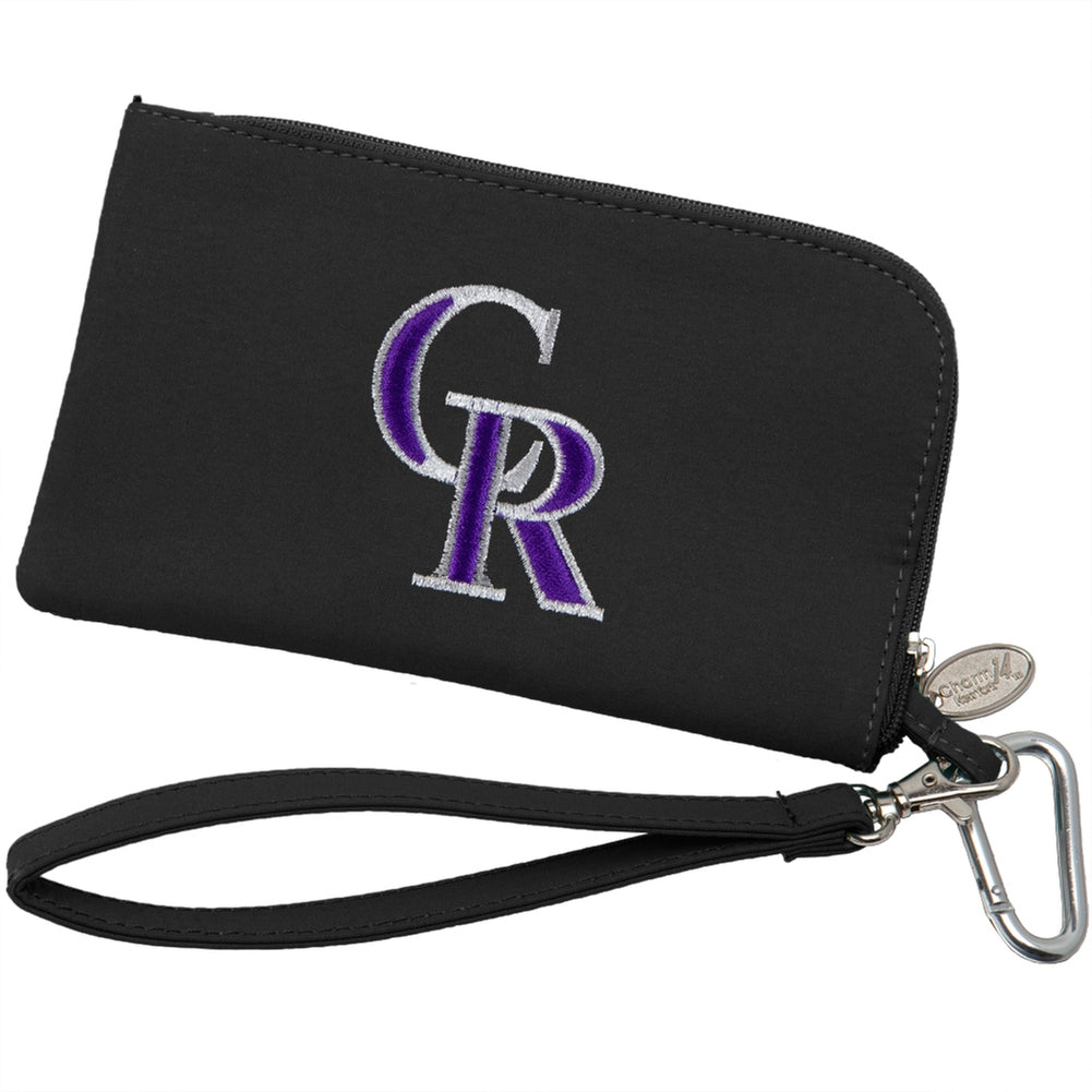 Colorado Rockies - Logo Smartphone Wallet Smartphone Cases Old Glory OS Black 