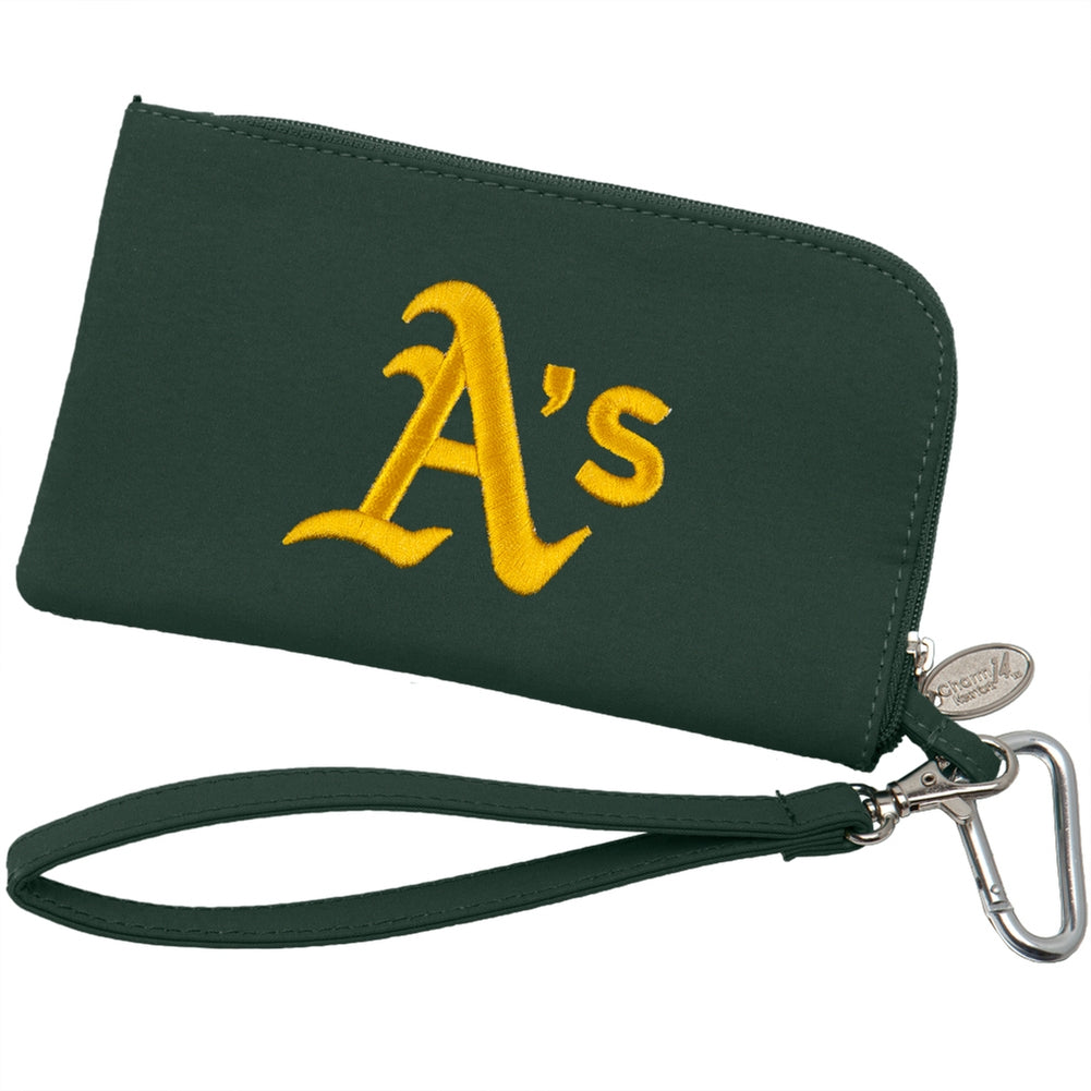 Oakland Athletics - Logo Smartphone Wallet Smartphone Cases Old Glory OS Green 