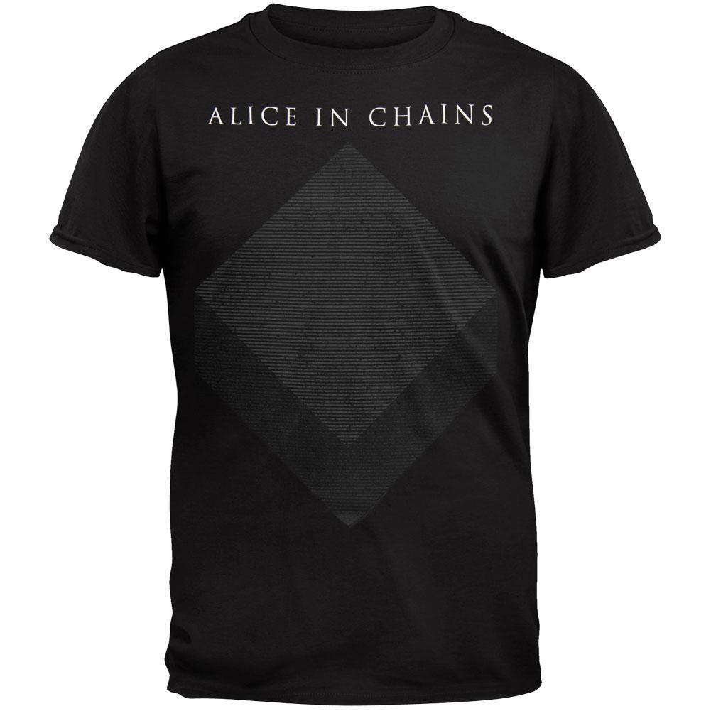 Alice in Chains - Bicubic T-Shirt Men's T-Shirts Alice in Chains SM Black 