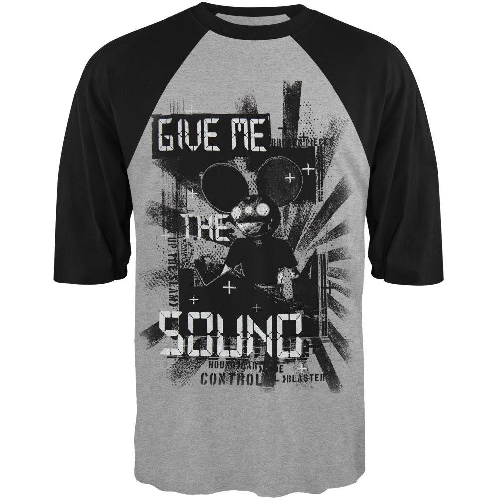 Deadmau5 - Give Me Sound Raglan Men's Raglans Deadmau5 2XL Black 