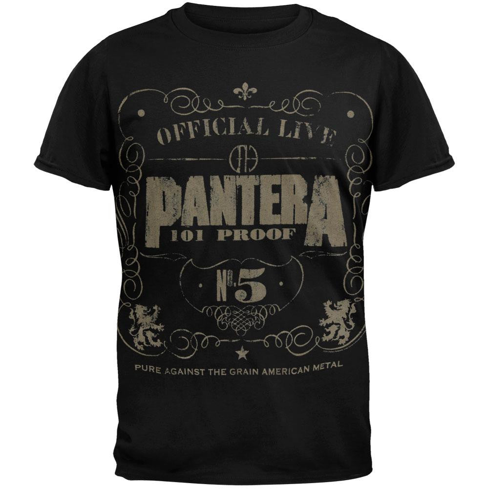 Pantera - 101 Proof Soft T-Shirt Men's T-Shirts Pantera SM Black 