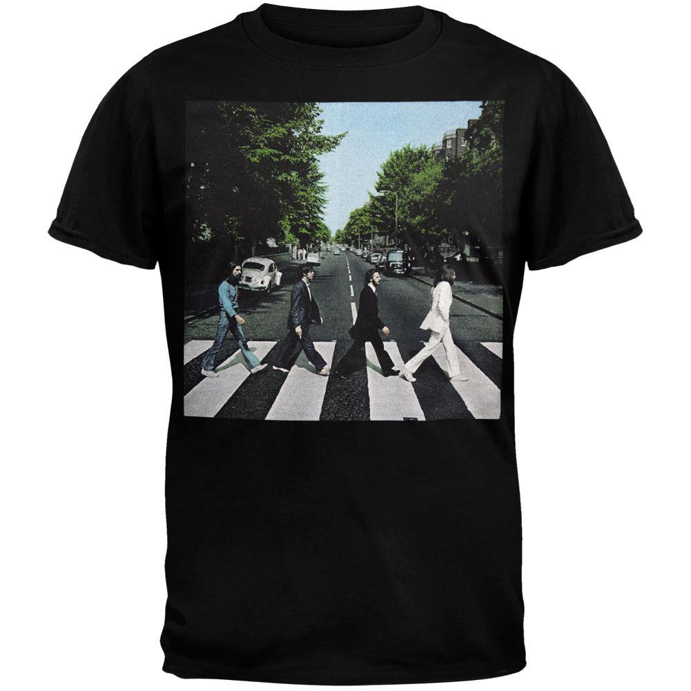 The Beatles - Abbey Road Large Photo T-Shirt Men's T-Shirts The Beatles 2XL Black 