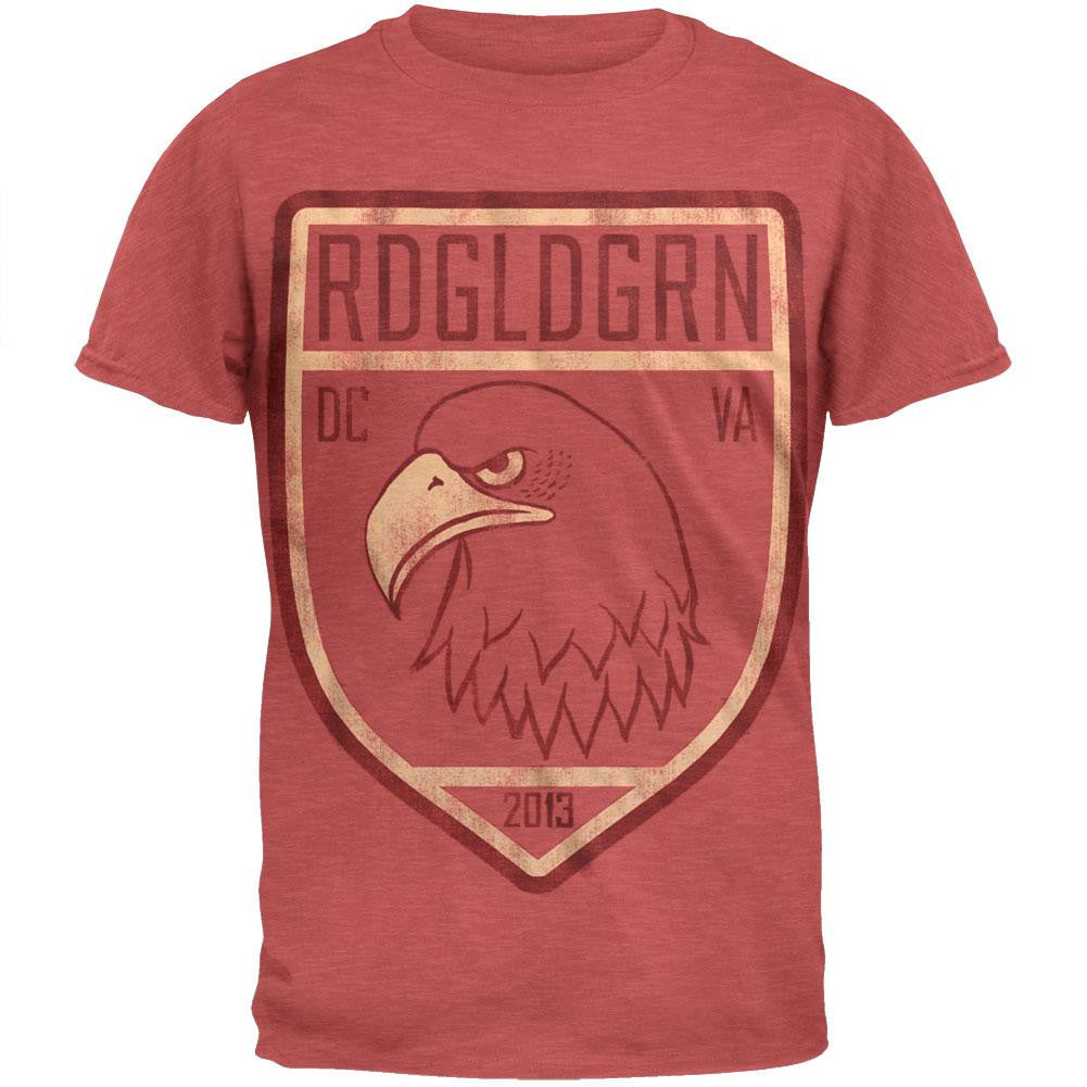 RDGLDGRN - Eagle Shield Soft T-Shirt Men's T-Shirts RDGLDGRN 2XL Red 