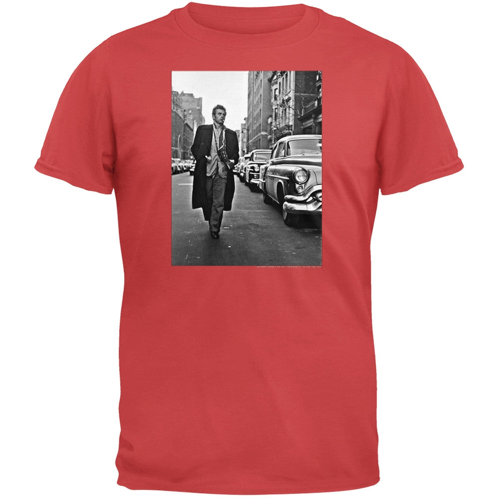 James Dean - Nyc Camera Soft T-Shirt Men's T-Shirts James Dean SM Red 