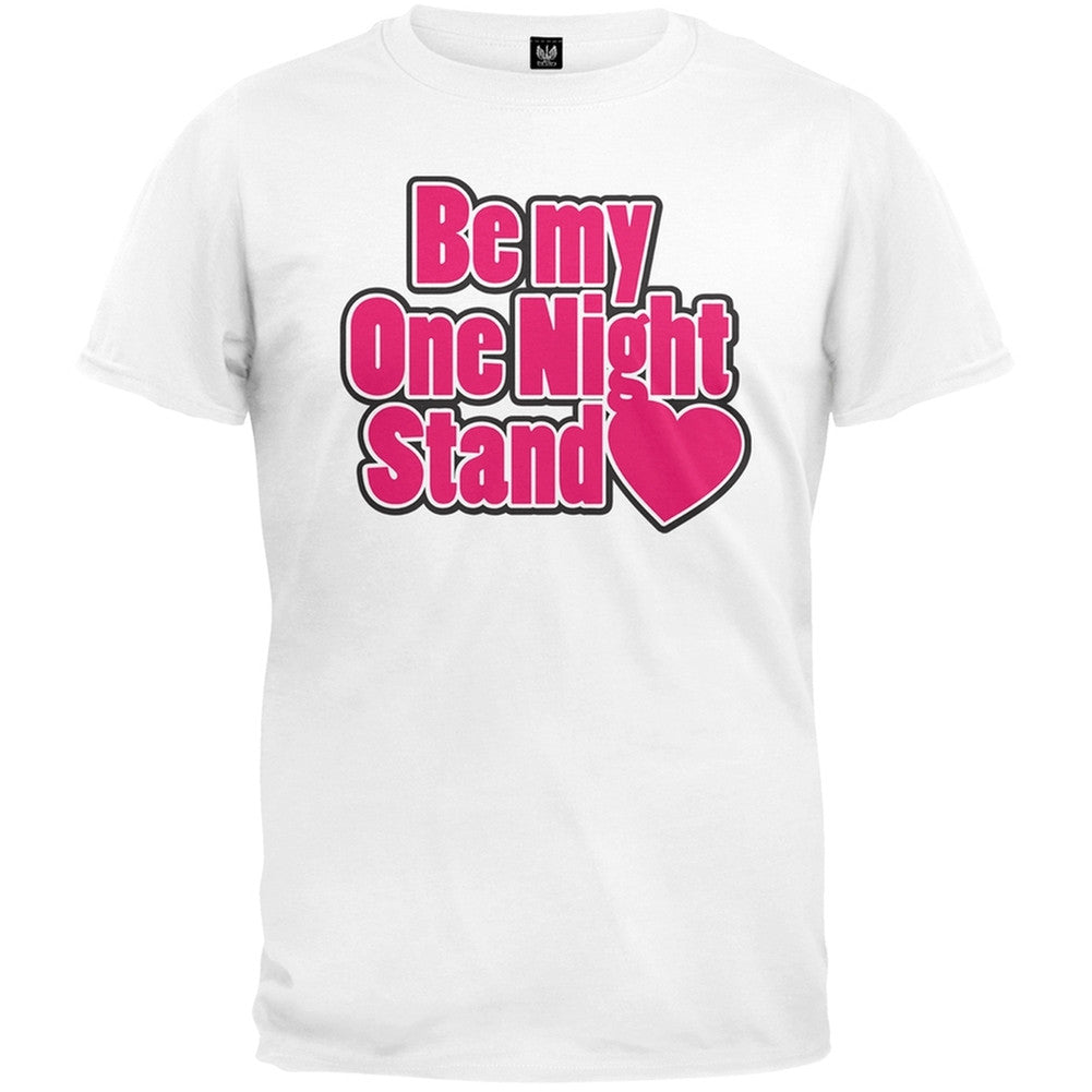 Be my One Night Stand White T-Shirt Men's T-Shirts Old Glory 2XL White 