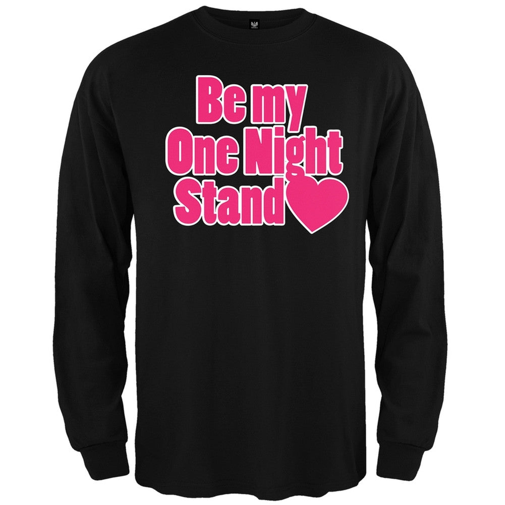 Be My One Night Stand Long Sleeve T-Shirt Men's Long Sleeves Old Glory 2XL Black 