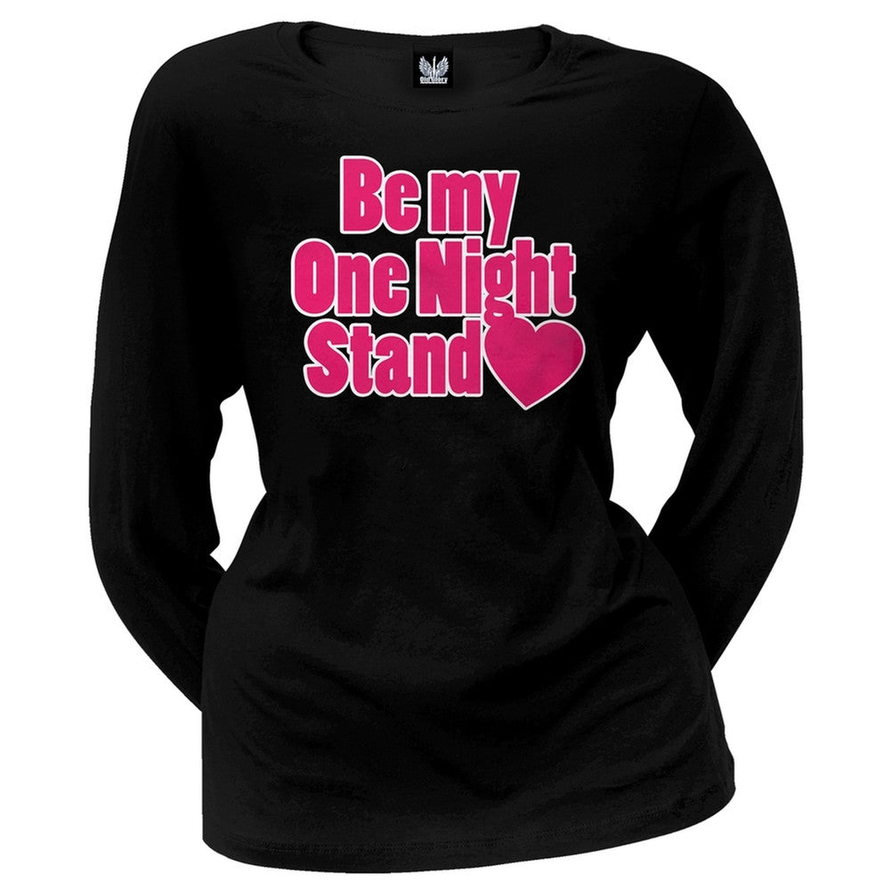 Be My One Night Stand Juniors Long Sleeve T-Shirt Juniors Long Sleeves Old Glory 2XL Black