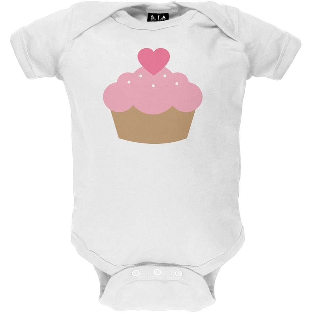 Valentine's Day - Cupcake Baby One Piece Baby One Piece Old Glory   