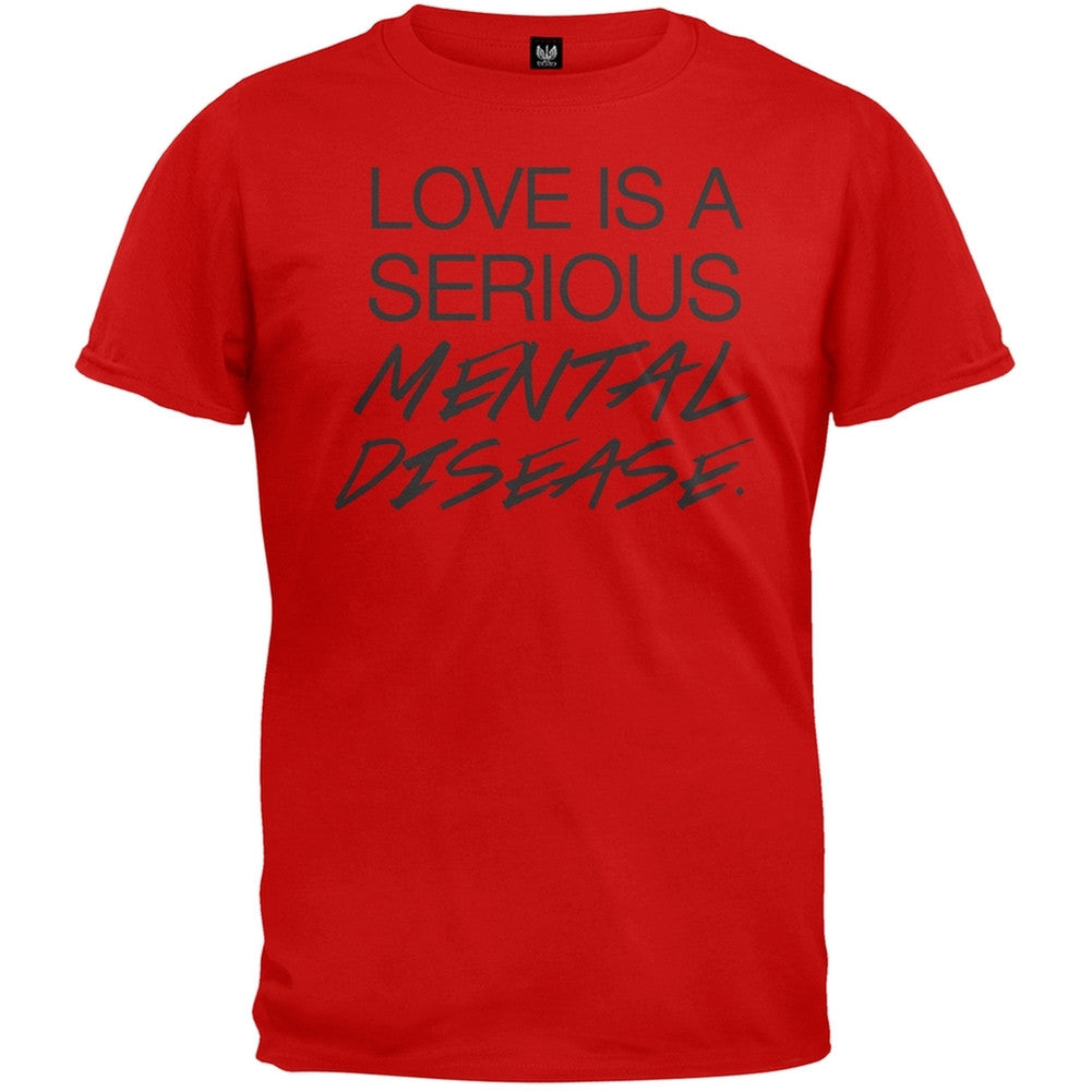Mental Disease T-Shirt Men's T-Shirts Old Glory 2XL Red 