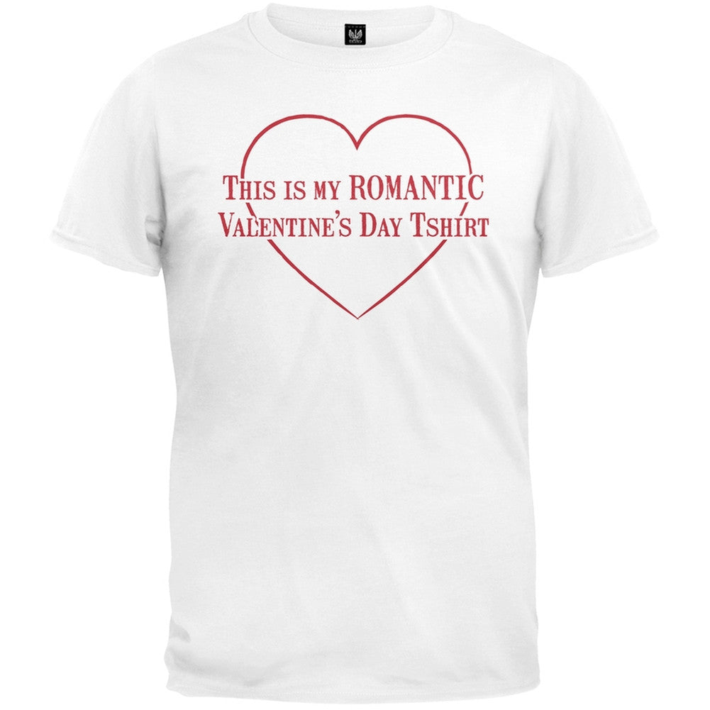 Romantic Valentines T-Shirt Men's T-Shirts Old Glory SM White 