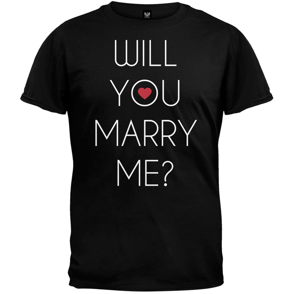 Will You Marry Me? T-Shirt Men's T-Shirts Old Glory   