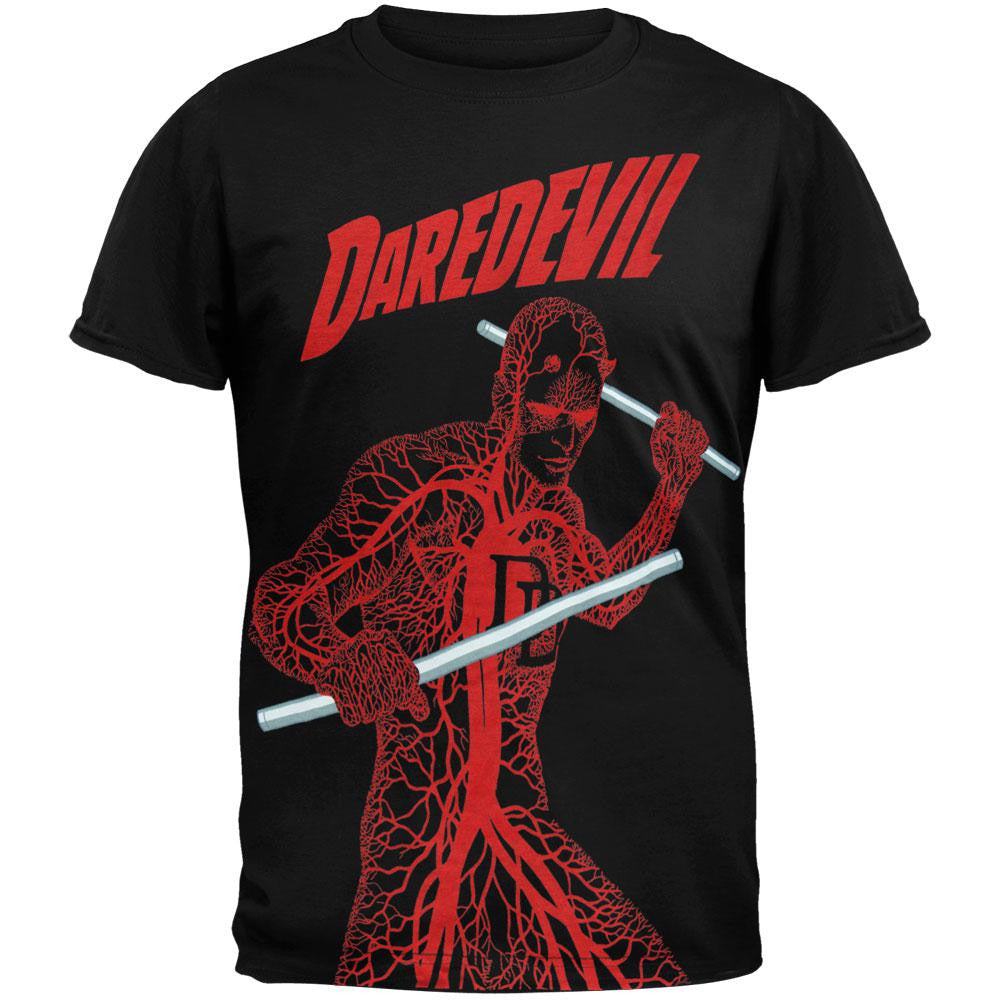 Daredevil - Nervous System Subway T-Shirt Men's T-Shirts Daredevil 2XL Black 