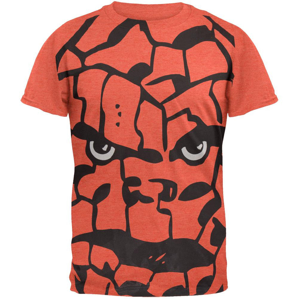 Fantastic Four - The Thing Big Head Subway T-Shirt Men's T-Shirts Fantastic 4 2XL Orange 