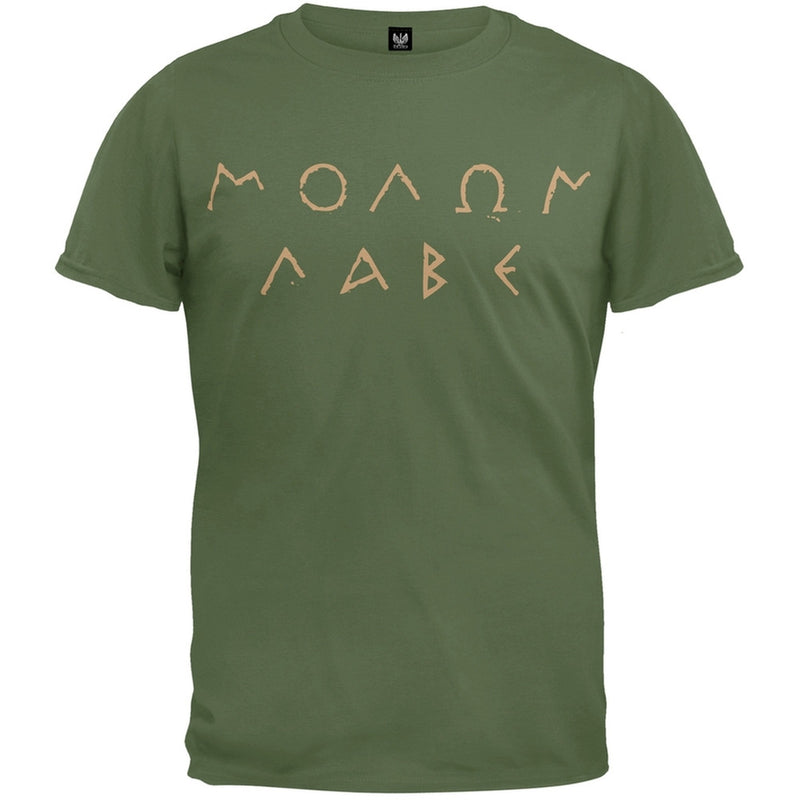 Molon Labe Ancient Greek Letters Military Green T-Shirt Men's T-Shirts Old Glory   