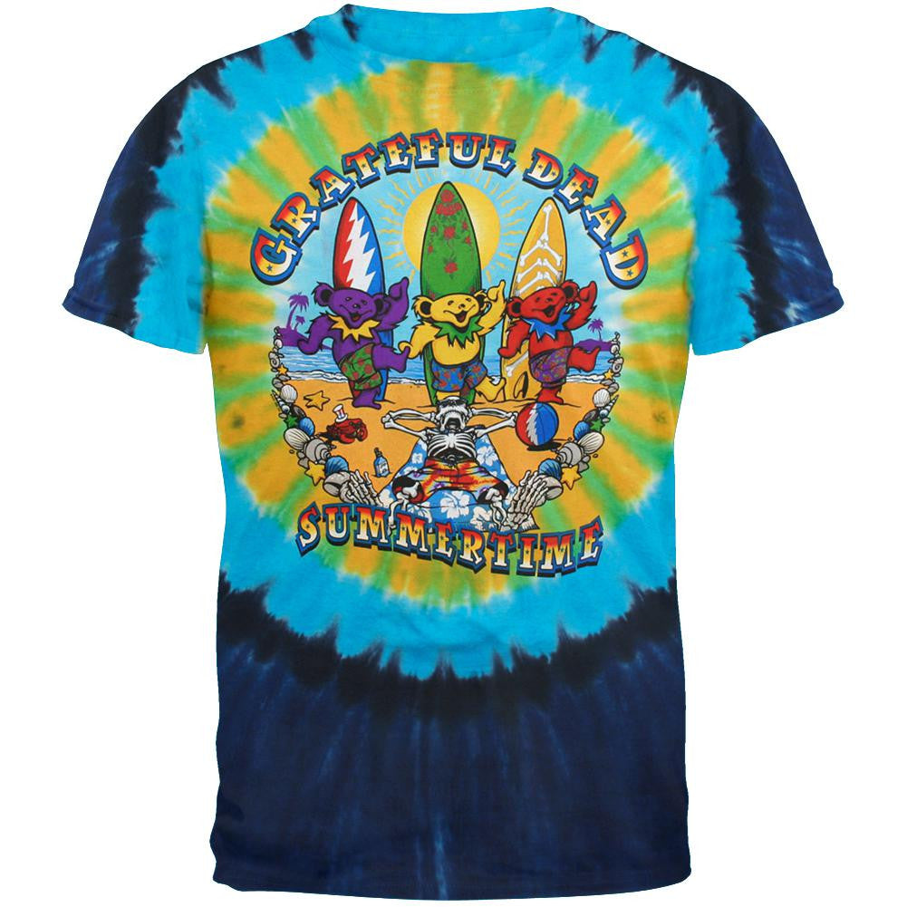 Grateful Dead - Beach Bear Bingo Tie Dye T-Shirt Men's T-Shirts Grateful Dead   