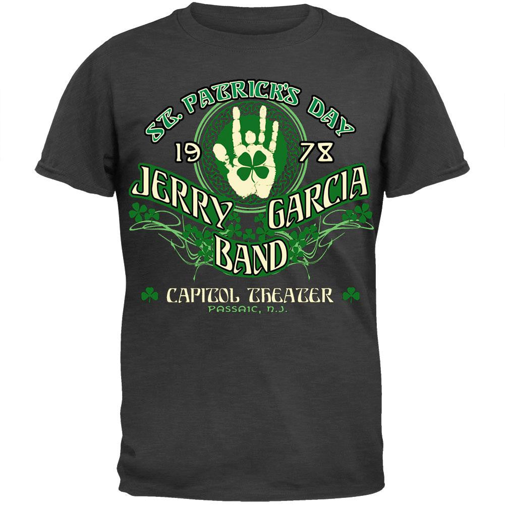 Jerry Garcia - JGB St. Patrick's Day T-Shirt Men's T-Shirts Jerry Garcia MD Grey 