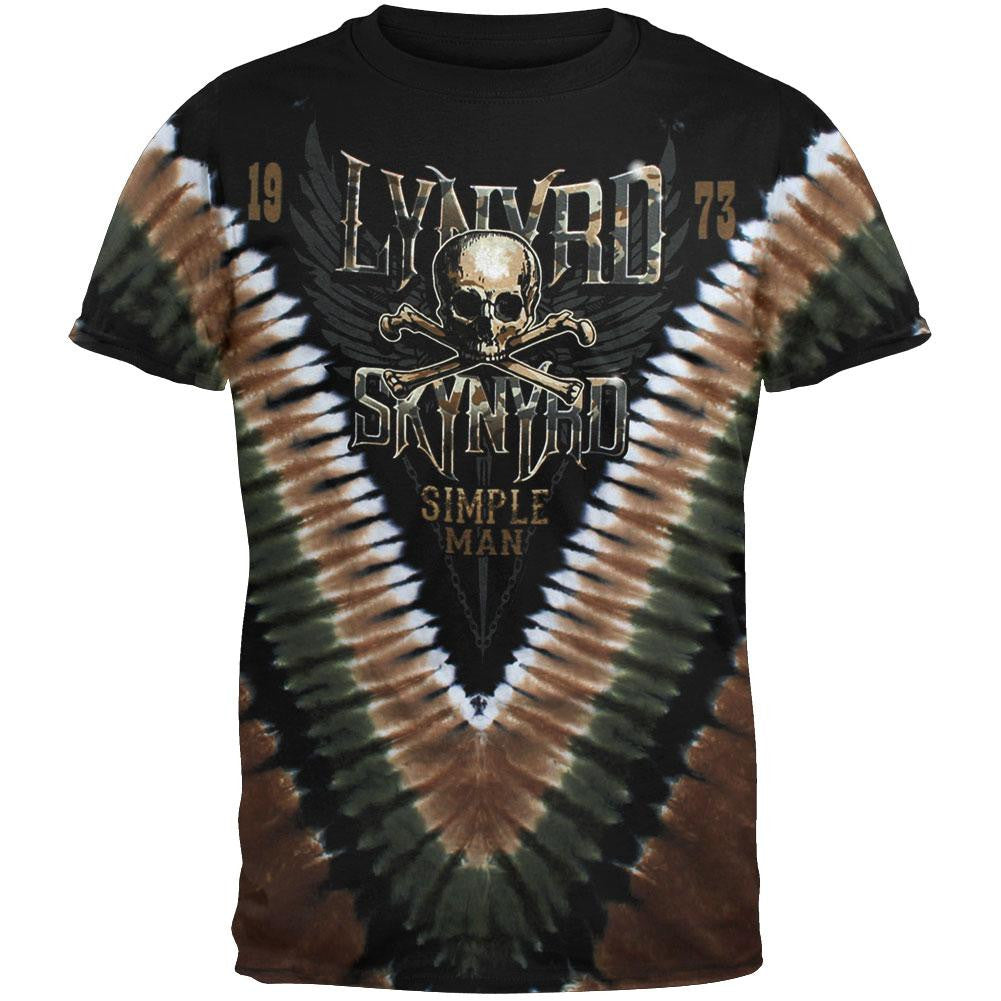 Lynyrd Skynyrd - Simple Man Tie Dye T-Shirt Men's T-Shirts Lynyrd Skynyrd MD Multi 