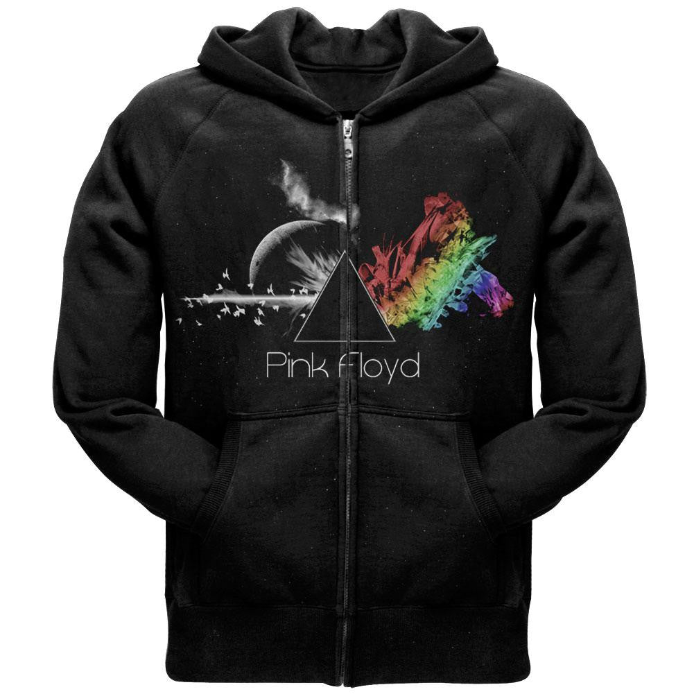 Pink Floyd Any Colour Dark Side of the Moon Mens Full Zip Hoodie Men's Hoodies Pink Floyd MD