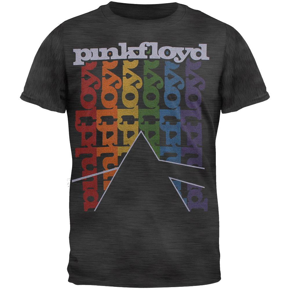 Pink Floyd - Dark Side Eclipse Tri-Blend Soft T-Shirt Men's T-Shirts Pink Floyd 2XL Black 