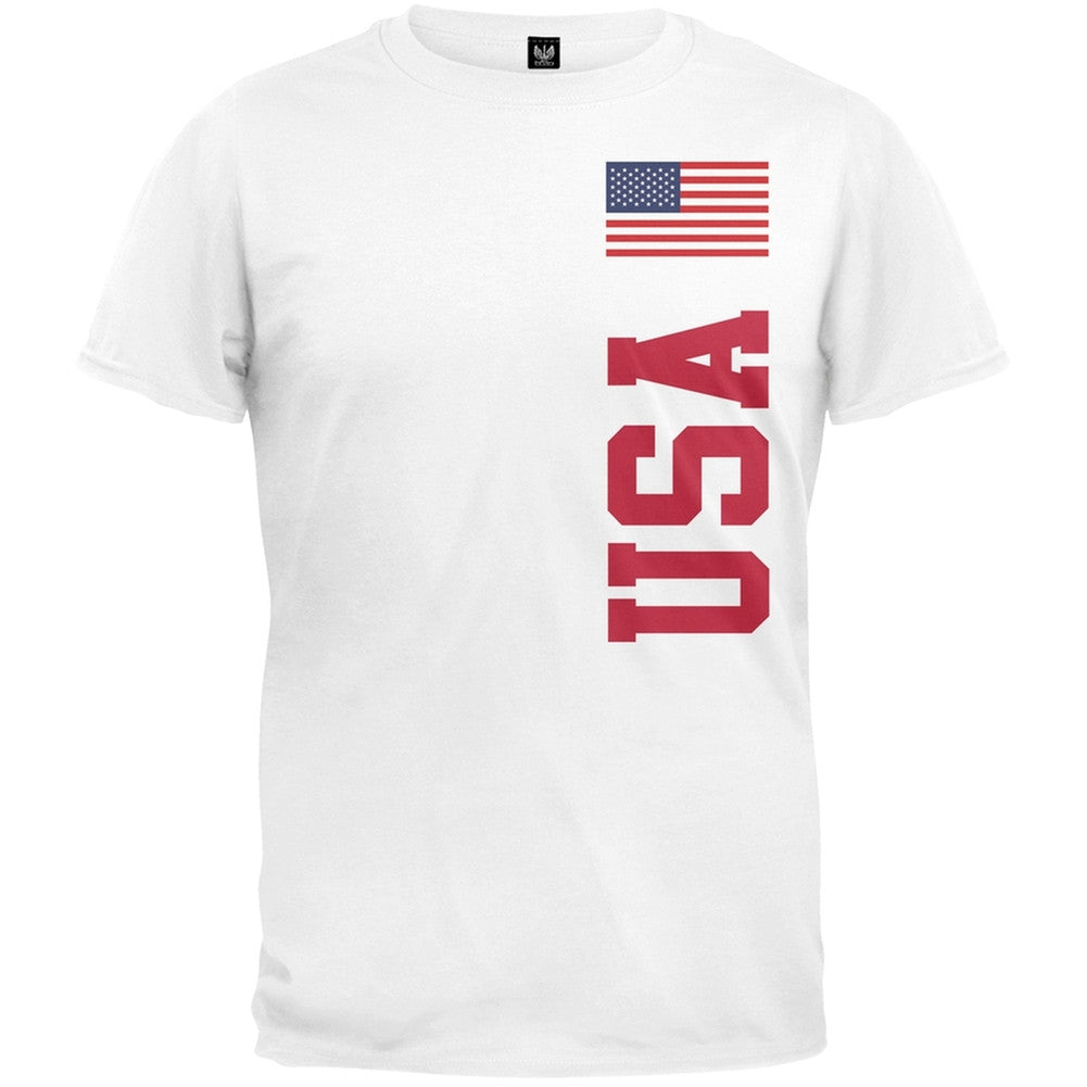 World Cup USA Heather Grey Adult T-Shirt Men's T-Shirts FIFA   