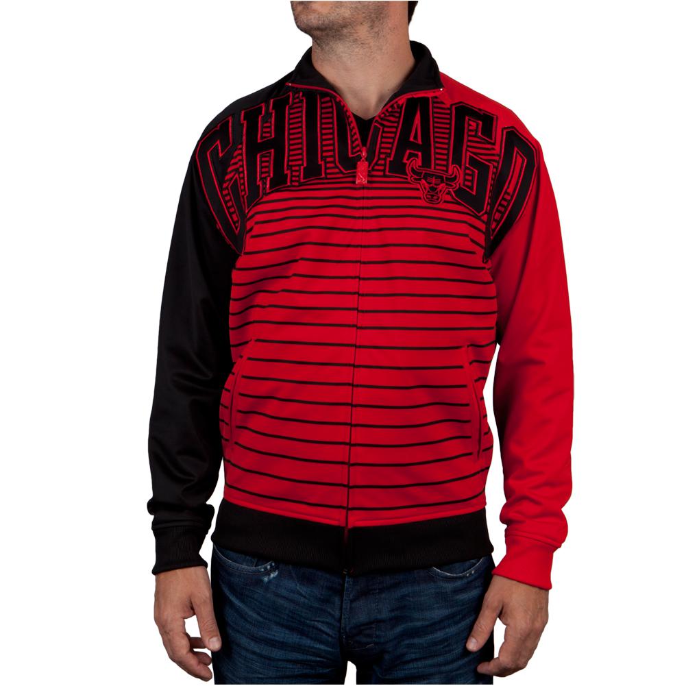 Chicago Bulls - Flatline Track Jacket Men's Warm-Up Jackets Chicago Bulls 2XL Red 