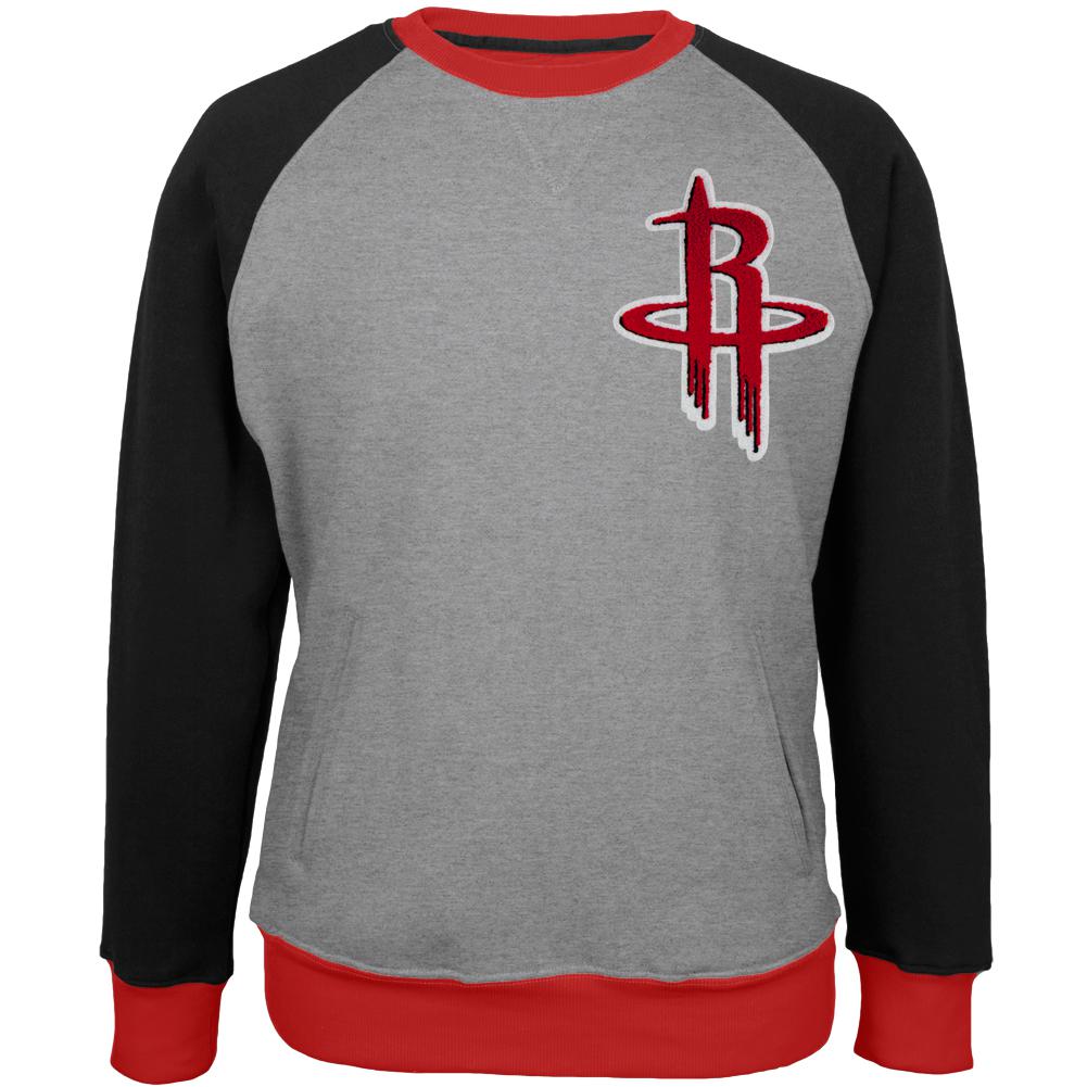 Houston Rockets - Creewz Crew Neck Sweatshirt Men's Sweatshirts Houston Rockets 2XL Grey 