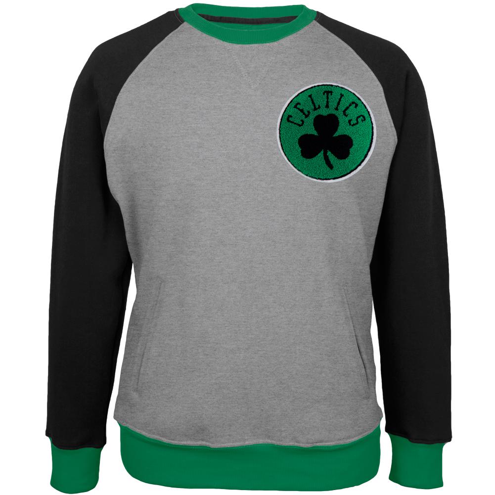 Boston Celtics - Creewz Plus Size Crew Neck Sweatshirt Men's Sweatshirts Boston Celtics 5XL Grey