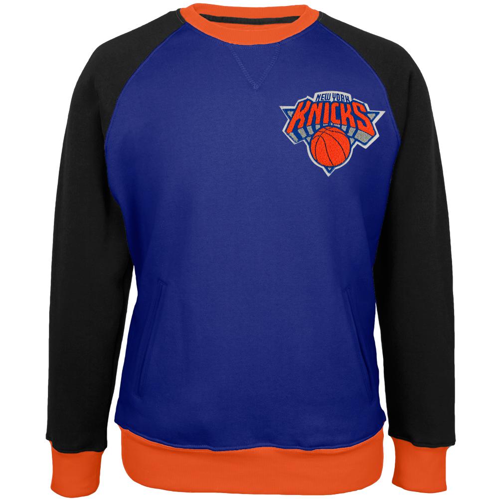 New York Knicks - Creewz Plus Size Crew Neck Sweatshirt Men's Sweatshirts New York Knicks 3XL Blue 