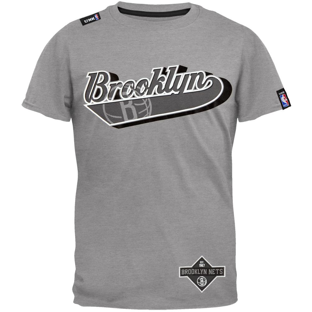 Brooklyn Nets - Dugout T-Shirt Men's T-Shirts Brooklyn Nets SM Grey 