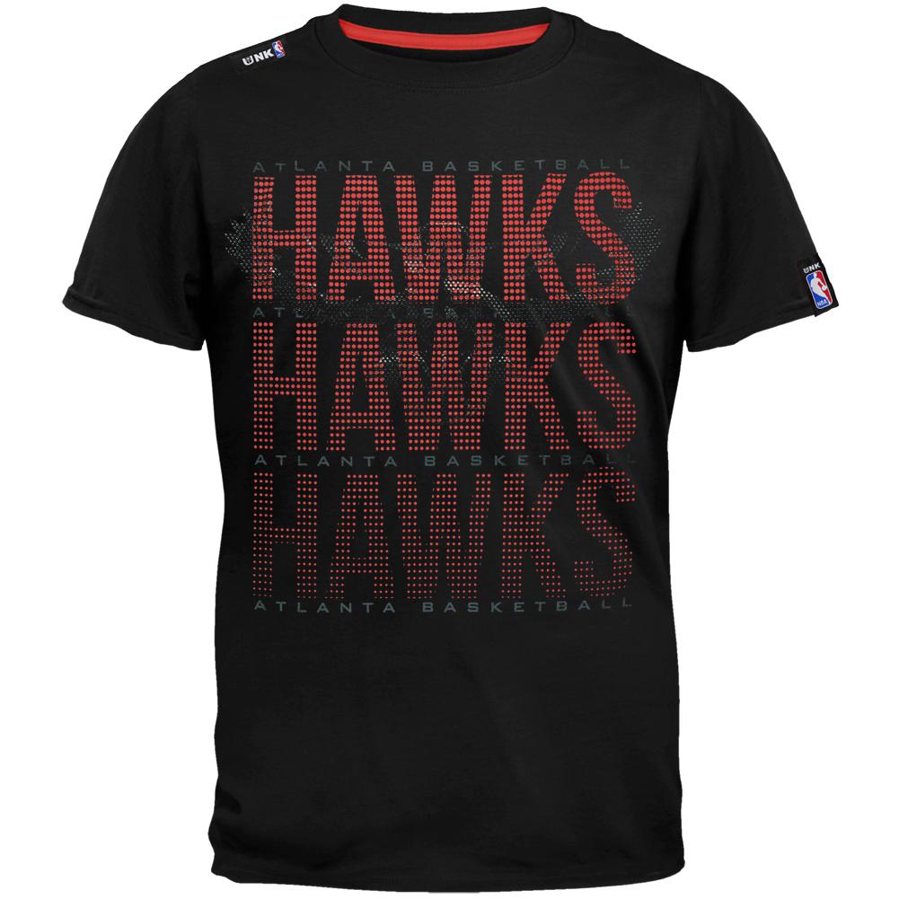 Atlanta Hawks - Pinpoint T-Shirt Men's T-Shirts Atlanta Hawks SM Black 