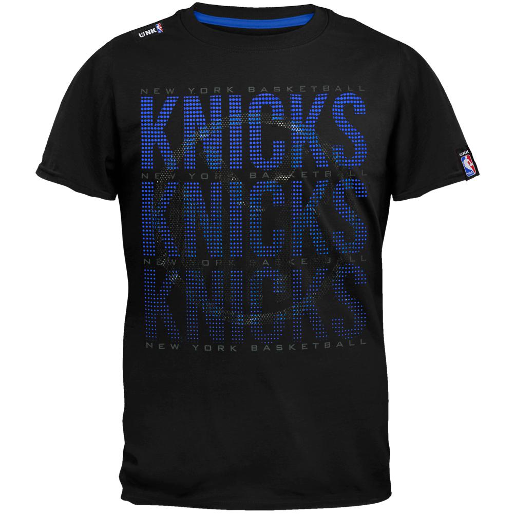 New York Knicks - Pinpoint Plus-Size T-Shirt Men's T-Shirts New York Knicks 3XL Black 