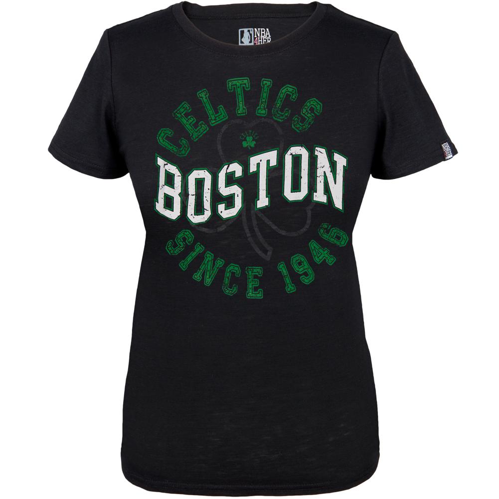 Boston Celtics - Assist Juniors T-Shirt Juniors T-Shirts Boston Celtics SM Black 