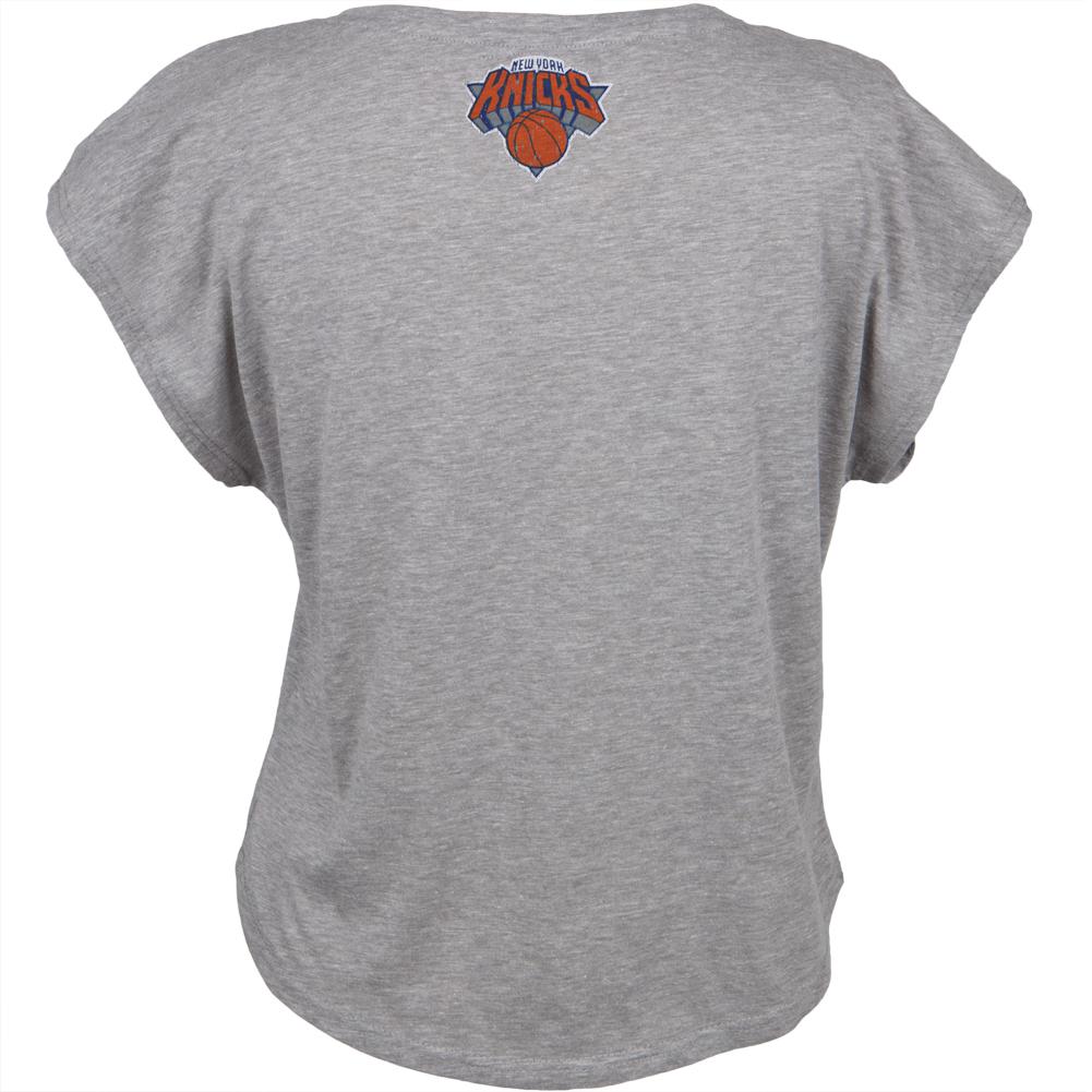 New York Knicks - Finger Roll Cropped Juniors T-Shirt Juniors T-Shirts New York Knicks   