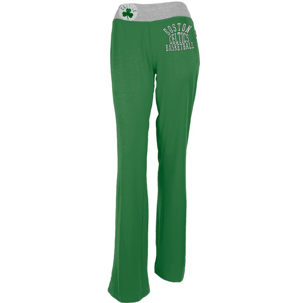 Boston Celtics - Overtime Juniors Yoga Pants Women's Yoga Pants Boston Celtics SM Green