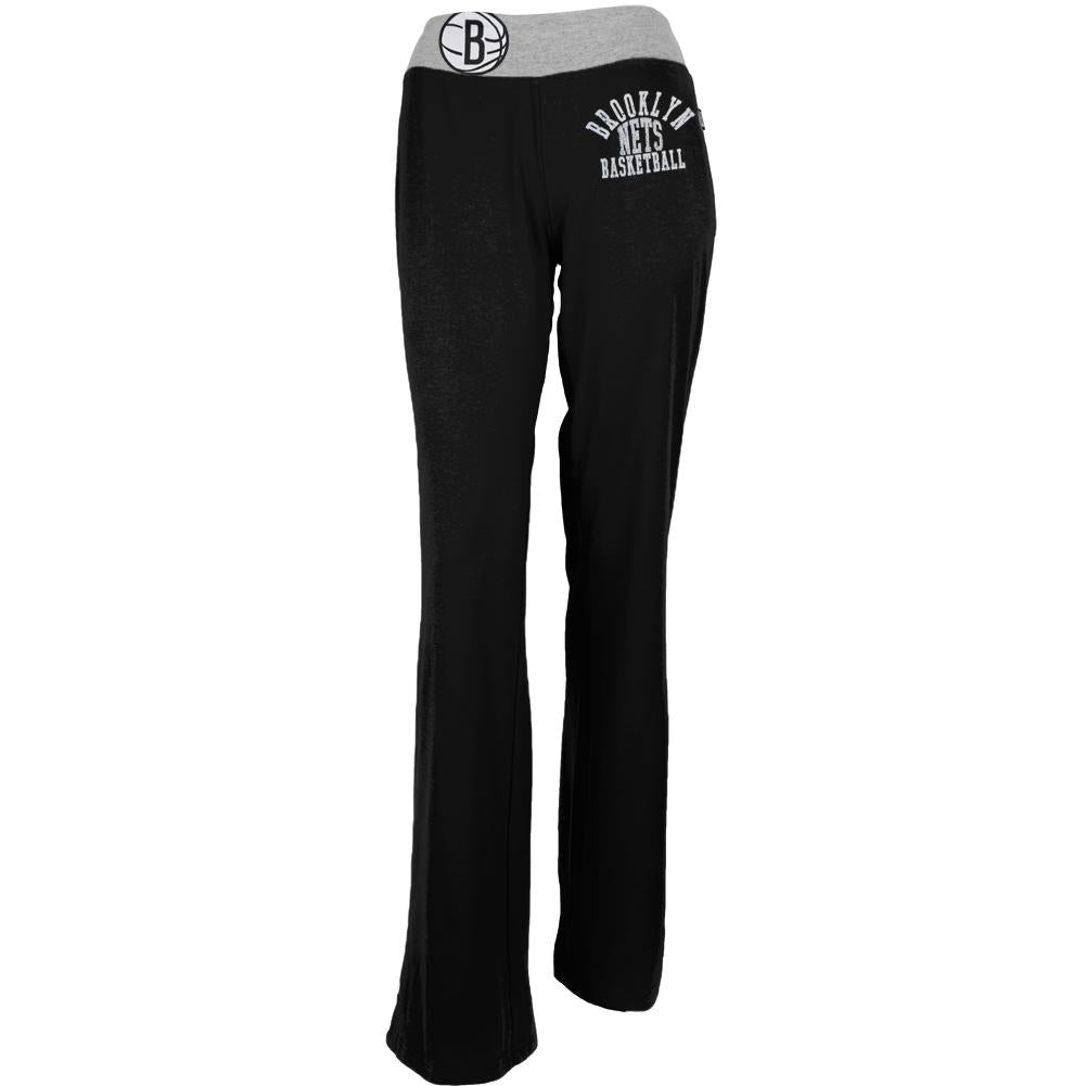 Brooklyn Nets - Overtime Juniors Yoga Pants Women's Yoga Pants Brooklyn Nets SM Black