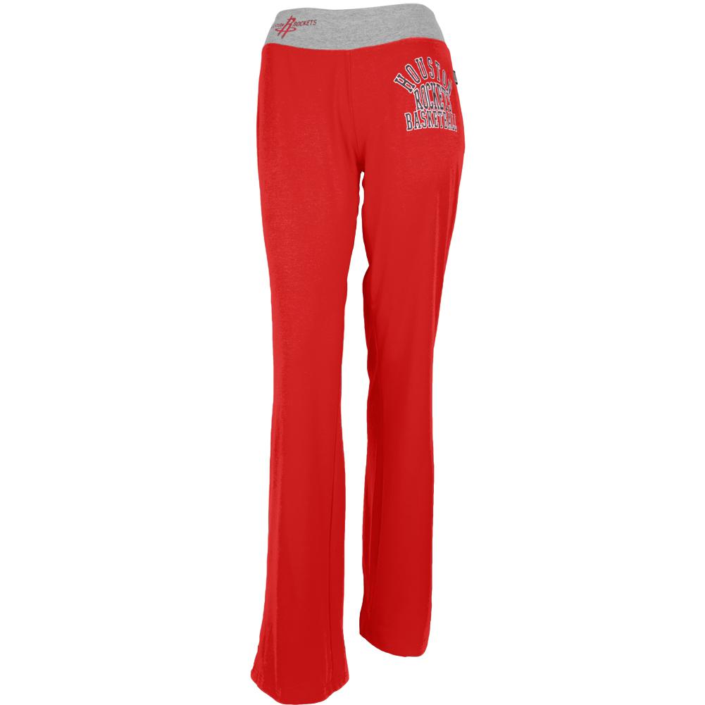 Houston Rockets - Overtime Juniors Yoga Pants Women's Yoga Pants Houston Rockets LG Red 