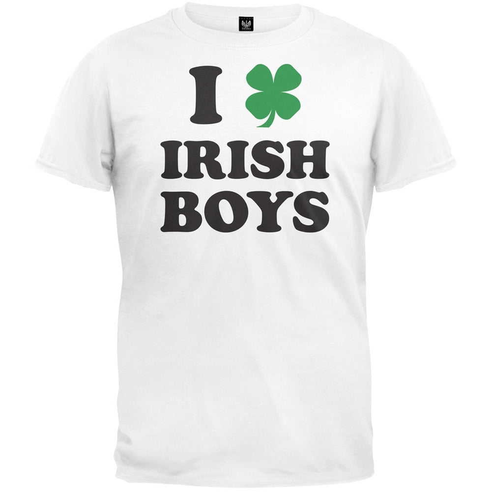 I Shamrock Irish Boys T-Shirt Men's T-Shirts Old Glory   