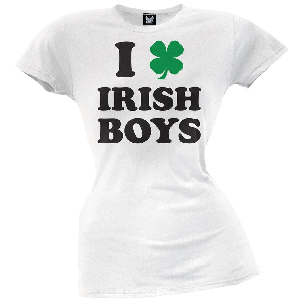 I Shamrock Irish Boys Juniors T-Shirt Juniors T-Shirts Old Glory   