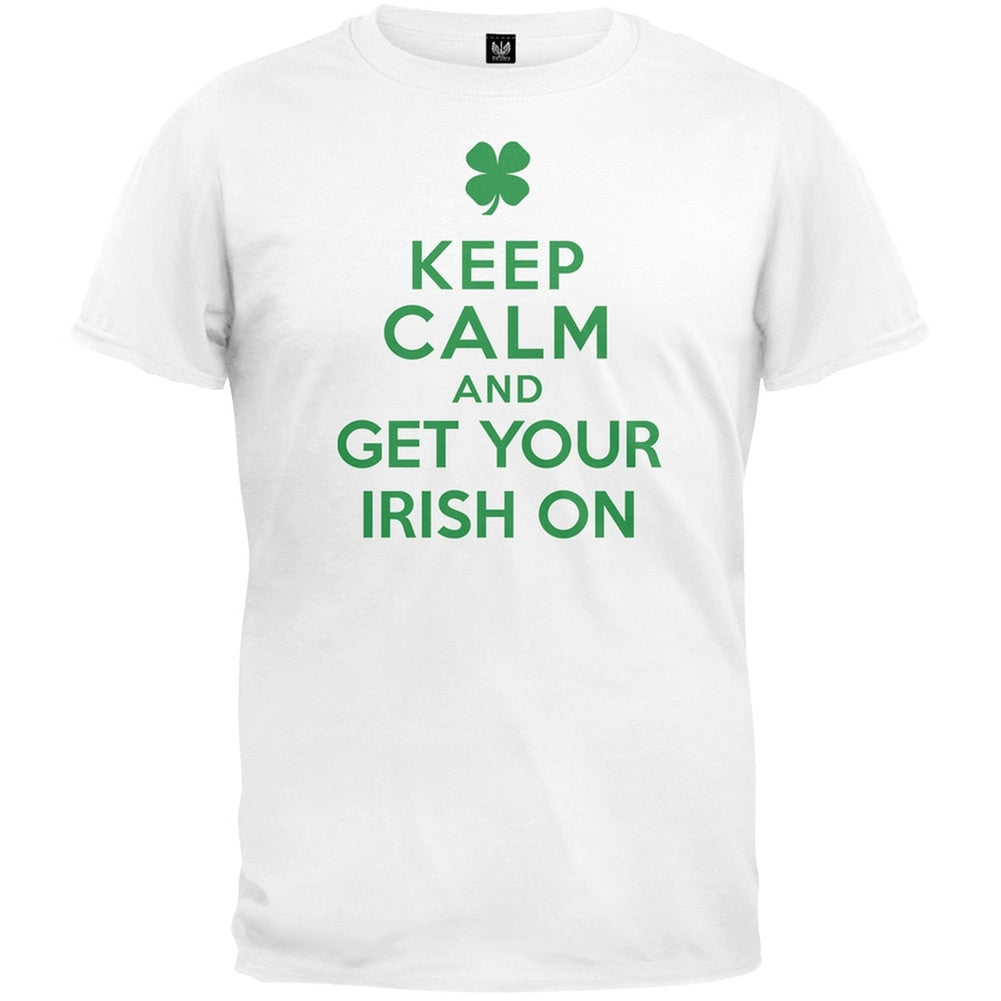 St. Patricks Day - Keep Calm and Get Your Irish On T-Shirt Men's T-Shirts Old Glory   