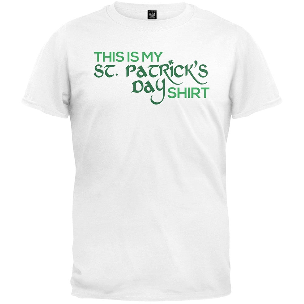 This Is My St. Patrick's Day T-Shirt Men's T-Shirts Old Glory SM White 