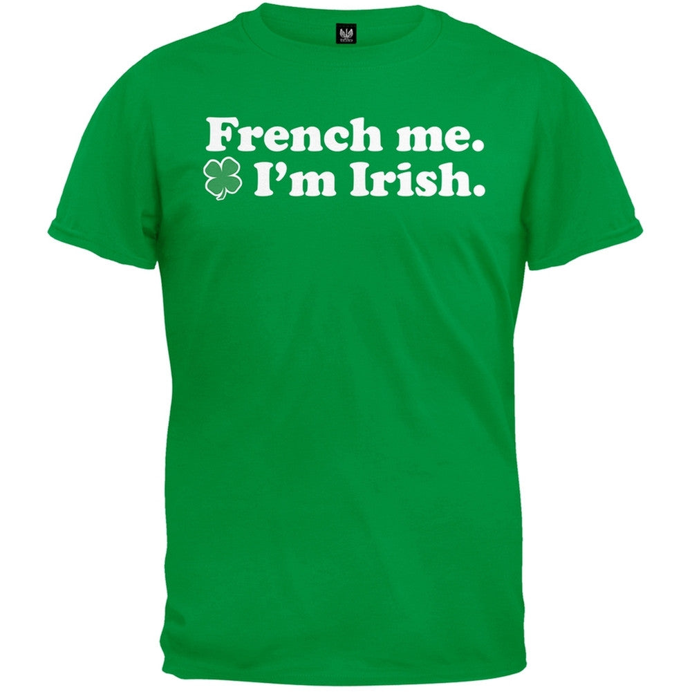 French Me I'm Irish Green T-Shirt Men's T-Shirts Old Glory   