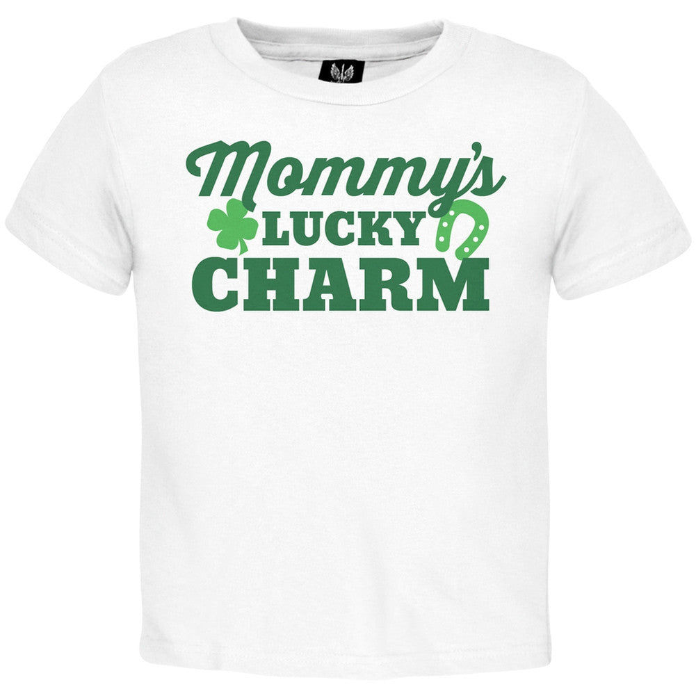 St. Patricks Day - Mommy's Lucky Charm Toddler T-Shirt Toddler T-Shirts Old Glory   