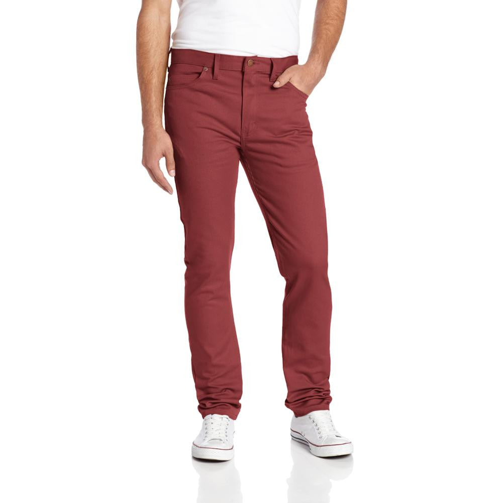 Dickies - 810 Oxford 5-Pocket Slim Fit Skinny Leg Work Pant Men's Pants Dickies Mens 30x32 Maroon 