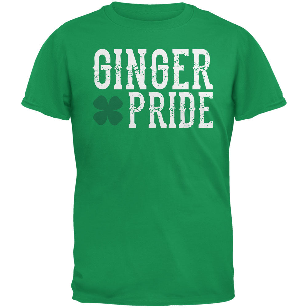 St. Patricks Day - Ginger Pride Green Adult T-Shirt Men's T-Shirts Old Glory 2XL Green 